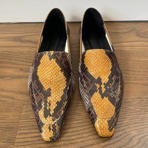 aeyde Aurora Flat, Multi, Snake Print